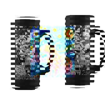 Capybara Van Gogh Style Starry Night Light Graphic Weird Coffee Mug - Thegiftio