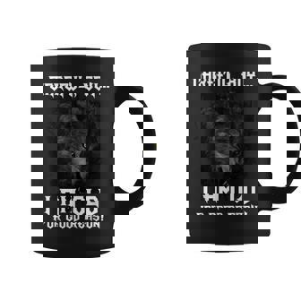 Careful Boy I Am Old For Good Reason Wolf Graphic Print Coffee Mug - Monsterry