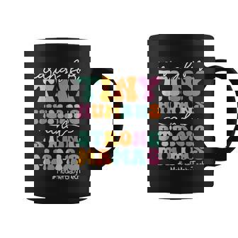 Caring For Tiny Humans And Strong Mamas Mother Baby Tech Coffee Mug - Thegiftio