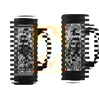 The Cat Lady Tarot Card Witchy Gothic Cat Mom Coffee Mug - Seseable