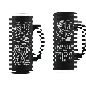 Cat Lover Tee I Like Cats More Than People T-Shirt Graphic Print Coffee Mug - Monsterry
