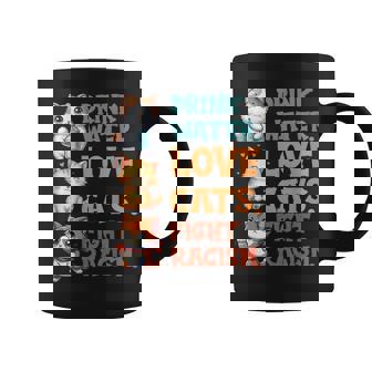 Cat Mom Lover Drink Water Love Cats Fight Racism Graphic Print Coffee Mug - Monsterry