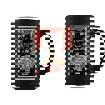 Cat Ramen Japanese Kawaii Cat Graphic Anime Coffee Mug - Seseable
