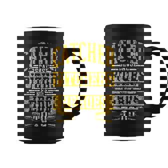 Catcher Because Pitchers Need Heroes Too Player Baseball Graphic Print Coffee Mug - Monsterry