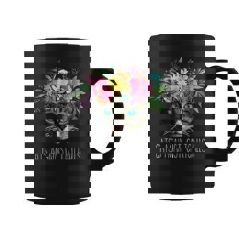 Cats Against Catcalls Feminist Activist Feminism Graphic Print Coffee Mug - Monsterry