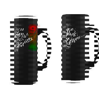 Cazpod Rasta 2 Noir Adulte Manche Courte Coupe Classique Ile De La Réunion Océan Indien Tasse - Cadeauxyz