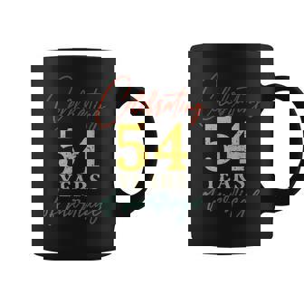 Celebrando 54 Años De Matrimonio 54 Aniversario De Boda Taza de café - Regaloses