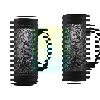 Celtic Mythology Cernunnos Pagan Irish Folklore God Graphic Print Coffee Mug - Monsterry