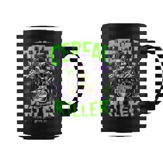 Cereal Killer True Crime Lover Grim Reaper Halloween Graphic Print Coffee Mug - Monsterry