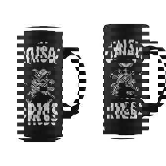 Chainsaw Princess Scary Horror Movie Halloween Graphic Print Coffee Mug - Monsterry