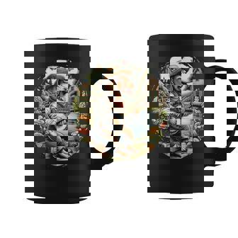 Charming Cottagecore Aesthetic Banjo Serenade Dachshund Graphic Print Coffee Mug - Monsterry