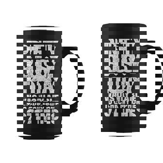Checked My Smartphone Many Times Digital Detox Graphic Print Coffee Mug - Monsterry