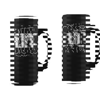 Checkered Aunt Lightning Bolt Mother's Day For Auntie Mother Coffee Mug - Seseable