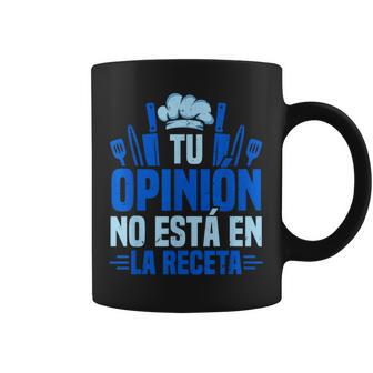 Chef Cocina Adultos De Cocina Divertida Para Chef Con Sentido Del Humor Manga Corta Negro Talla S Taza de café - Regaloses