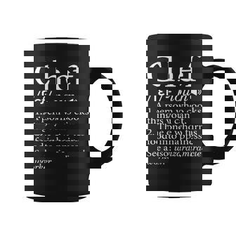 Chef Definition Line Saying Cook Cooking Graphic Print Coffee Mug - Monsterry