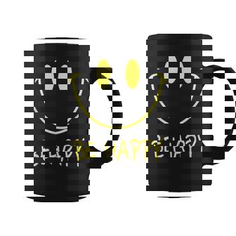 Chemise Be Happy Smile Face Jaune Des Années 70 Happy Smiling Face Pour Enfants Tasse - Cadeauxyz
