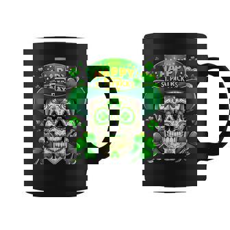 Chemise Trèfle Irlandais Drôle St Patrick Avec Tête De Mort Mignonne Tasse - Cadeauxyz
