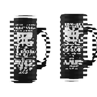 Only Child Big Brother Of Twins 2025 Baby Announcement Coffee Mug - Monsterry