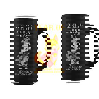 Chinese Year Of The Dog Zodiac Sign Happy Lunar New Year Graphic Print Coffee Mug - Monsterry