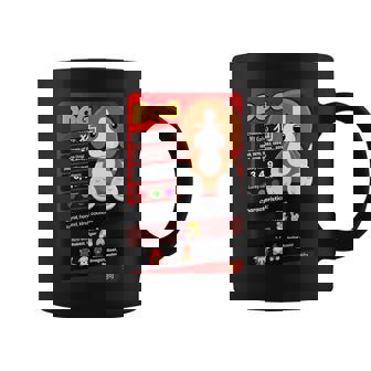 Chinese Zodiac Horoscope Animal Facts Card Year Of The Dog Graphic Print Coffee Mug - Monsterry