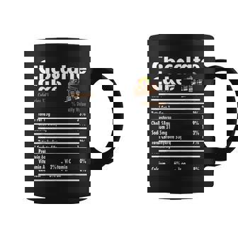 Chocolate Cake Nutrition Fact Chocolate Cake Lovers Graphic Print Coffee Mug - Monsterry