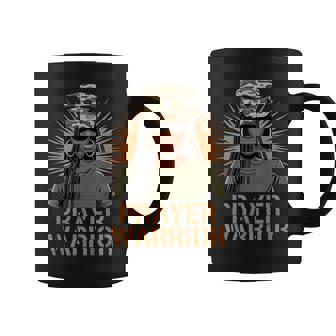 Christian Camo Girl Hat Jesus God Black Prayer Warrior Coffee Mug | Mazezy