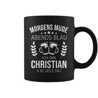 Christian First Name Birthday Beer Sayings Tassen - Geschenkecke