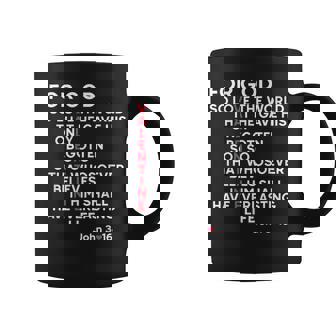 Christian For God Bible Verse Jonh 3 16 Jesus Valentine Coffee Mug - Seseable