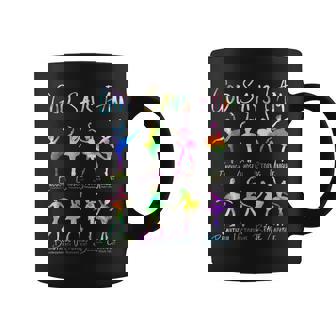 Christian God Says I Am Bible Verse Tie Dye Ballet Dancer Coffee Mug - Monsterry