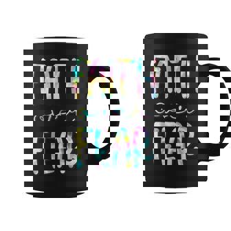 Christian Shirt For Girls Faith Over Fear Trust God Tie Dye Graphic Print Coffee Mug - Monsterry