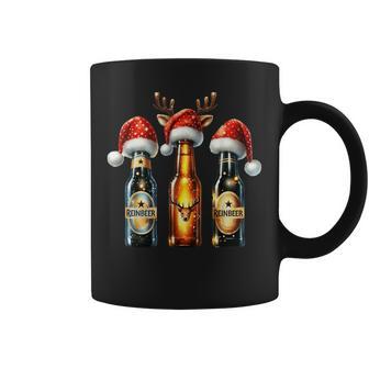 Christmas Beer Bottles With Christmas Hat Beer Tassen - Geschenkecke