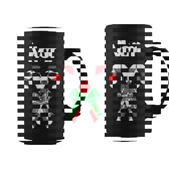 Christmas Eve Candy Cane Mom Pajama Graphic Print Coffee Mug - Monsterry