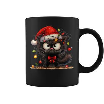 Christmas Grumpy Angry Cat Naughty Fairy Lights Tassen - Geschenkecke