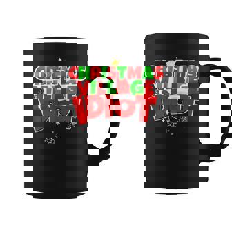 Christmas Idiot For Holiday Village Party Office Work Event Tank Top Graphic Print Coffee Mug - Monsterry