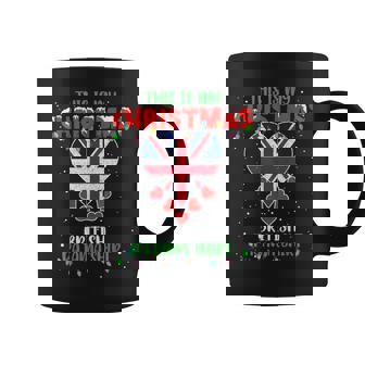 This Is My Christmas Lights Love British Flag Pajama Graphic Print Coffee Mug - Monsterry