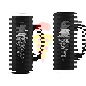 Christmas Pizza Slice Santa Xmas Food Men Women Kids Graphic Print Coffee Mug - Monsterry