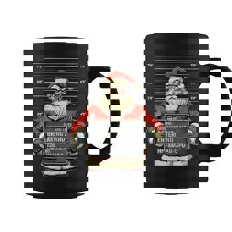 Christmas Santa Claus Mugshot Graphic Print Coffee Mug - Monsterry