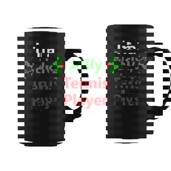 Christmas Xmas Tennis Player Holiday Sport Hobby Graphic Print Coffee Mug - Monsterry