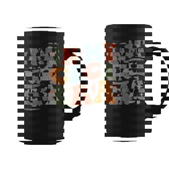 In My Cici Era Lover Groovy Vintage Mom Mother's Day Small Black Coffee Mug | Seseable CA