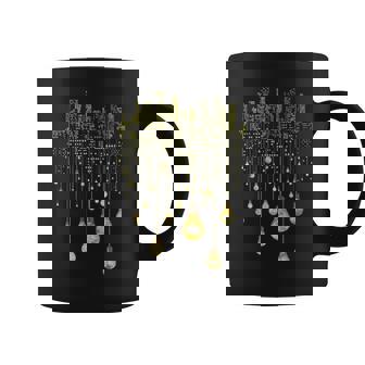 City Skyline Light Bulb Graphic Graphic Print Coffee Mug - Monsterry