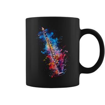 Clarinet Instrument On Colourful Painted Clarinet Tassen - Geschenkecke