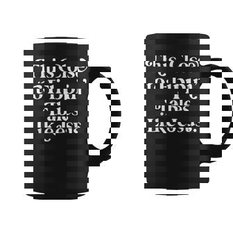 This Close To Flippin Tables Like Jesus Graphic Print Coffee Mug - Monsterry