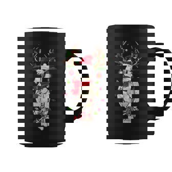 Cockatoo Reindeer Christmas Tree Light Xmas Cockatoo Lovers Graphic Print Coffee Mug - Monsterry