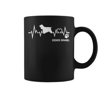 Cocker Spaniel Heartbeat Pulse Dog Ecg Dog Lovers S Tassen - Geschenkecke