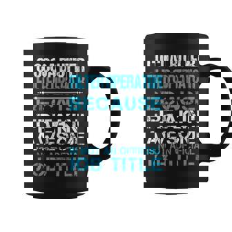 Cocoa Butter Filter Operator Freaking Awesome Graphic Print Coffee Mug - Monsterry