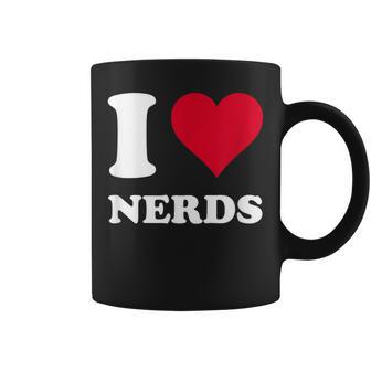 Cœur Rouge I Love Nerds Tasse - Cadeauxyz