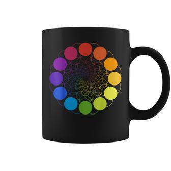 Color Wheel Palette Art Painting For Painter Artists Graphic Print Coffee Mug - Monsterry