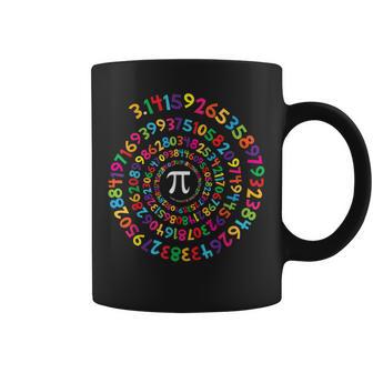 Colorful Pi Swirl – Cadeau Pour Les Amateurs De Mathématiques Tasse - Cadeauxyz