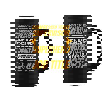 COMPRESSED YEAST SUPERVISOR Humor Graphic Print Coffee Mug - Monsterry