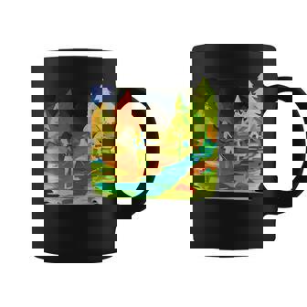 Conception De Paysage De Randonnée Montagne Arc-En-Ciel Tasse - Cadeauxyz